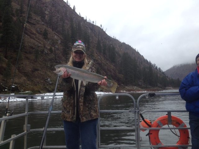 Allison Young get a nice 24" Hatchery Fish