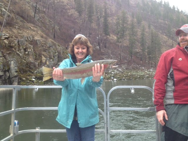 Margy Millard, shown here with her nice 23" keeper.