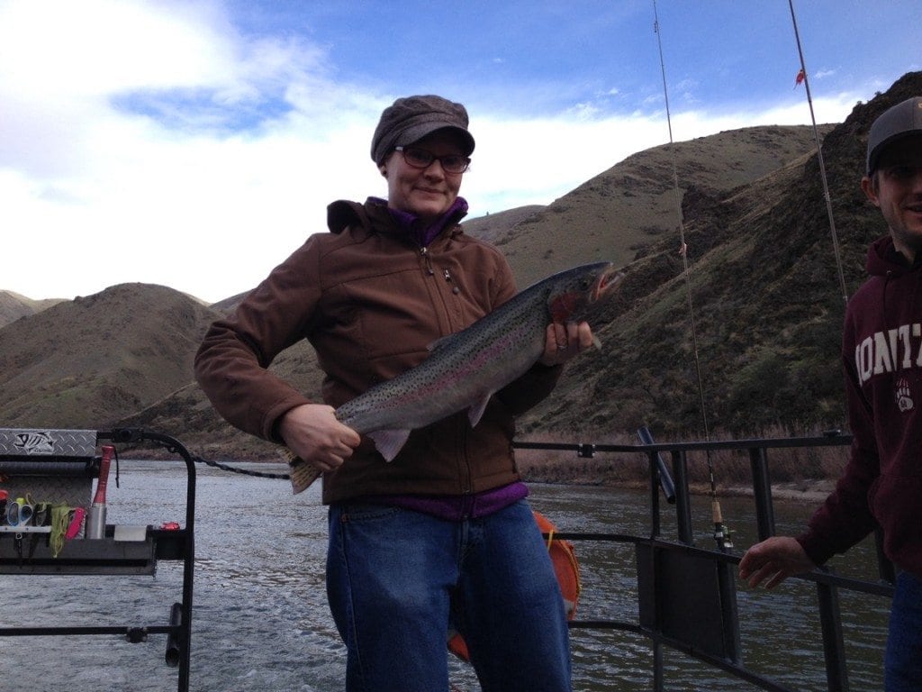 Emily Qurst shows off her beautiful 25" keeper.
