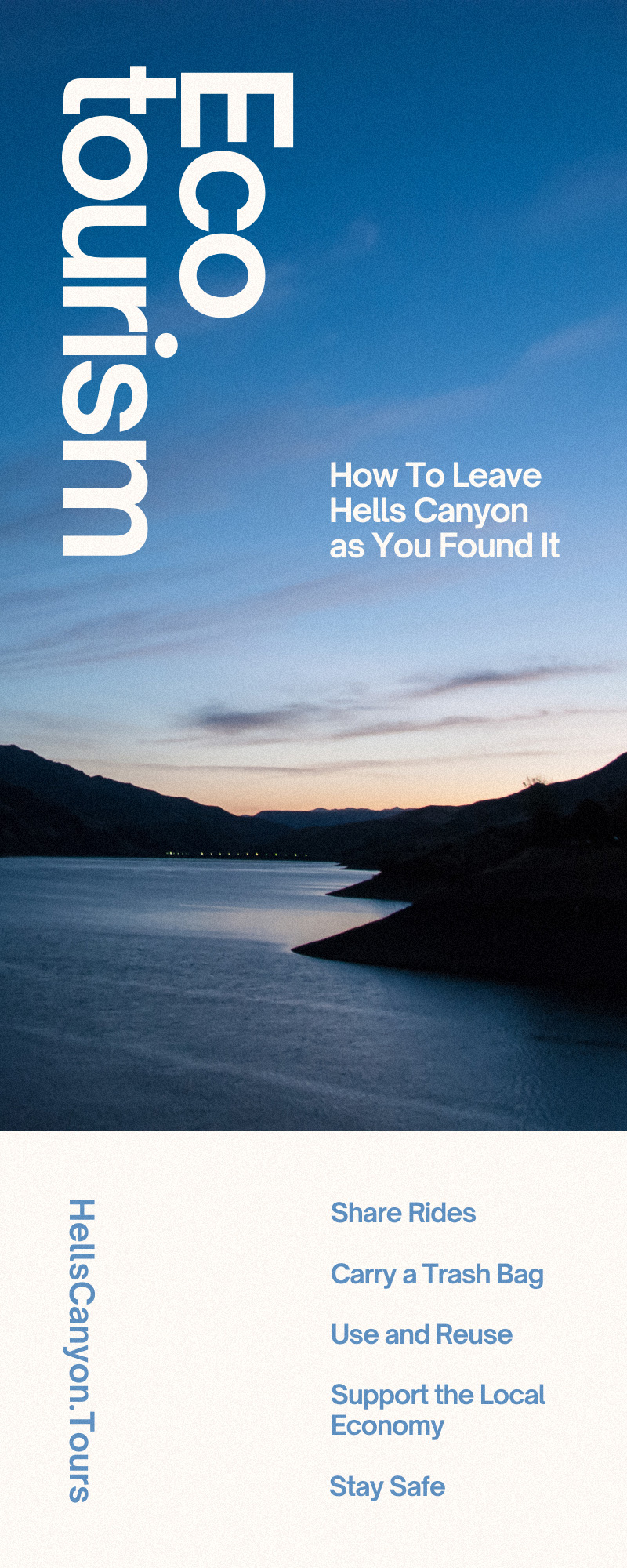 Ecotourism: How To Leave Hells Canyon as You Found It