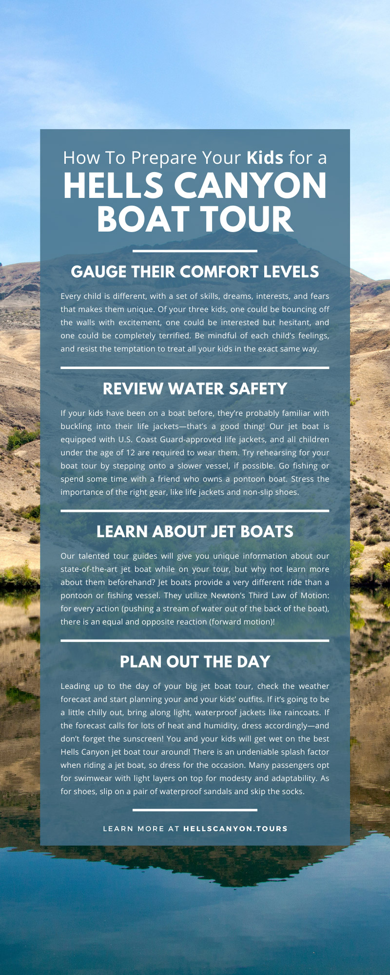 How To Prepare Your Kids for a Hells Canyon Boat Tour