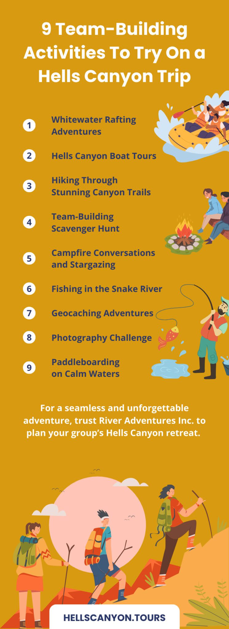 9 Team-Building Activities To Try On a Hells Canyon Trip