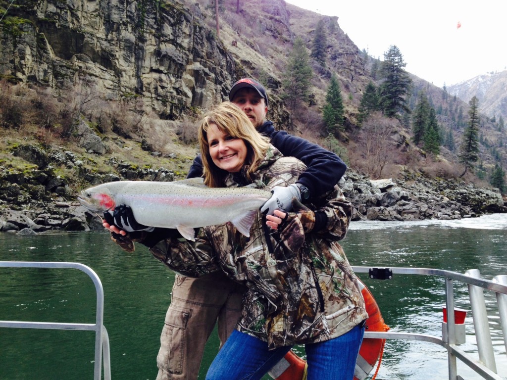 Lisa Owen catches a beautiful wild fish!