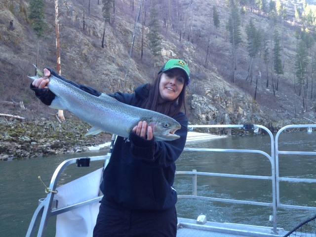 Mandy Mulberry pulls in a nice 27" keeper.