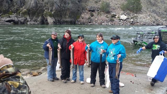 Howerton Group catches a bunch of Keepers. From Left to Right..Michelle Patty Janice Oralia Lupita